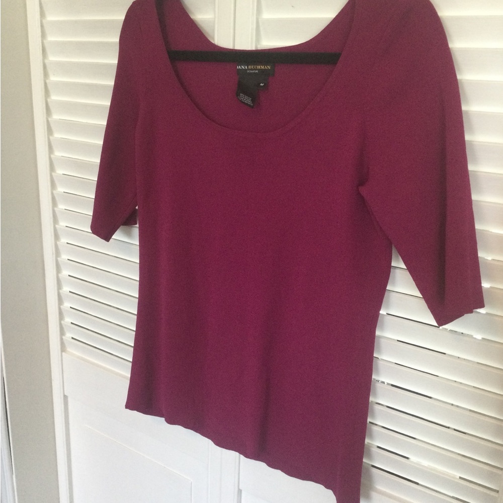 Dana Buchman Scoop Neck Top Size M